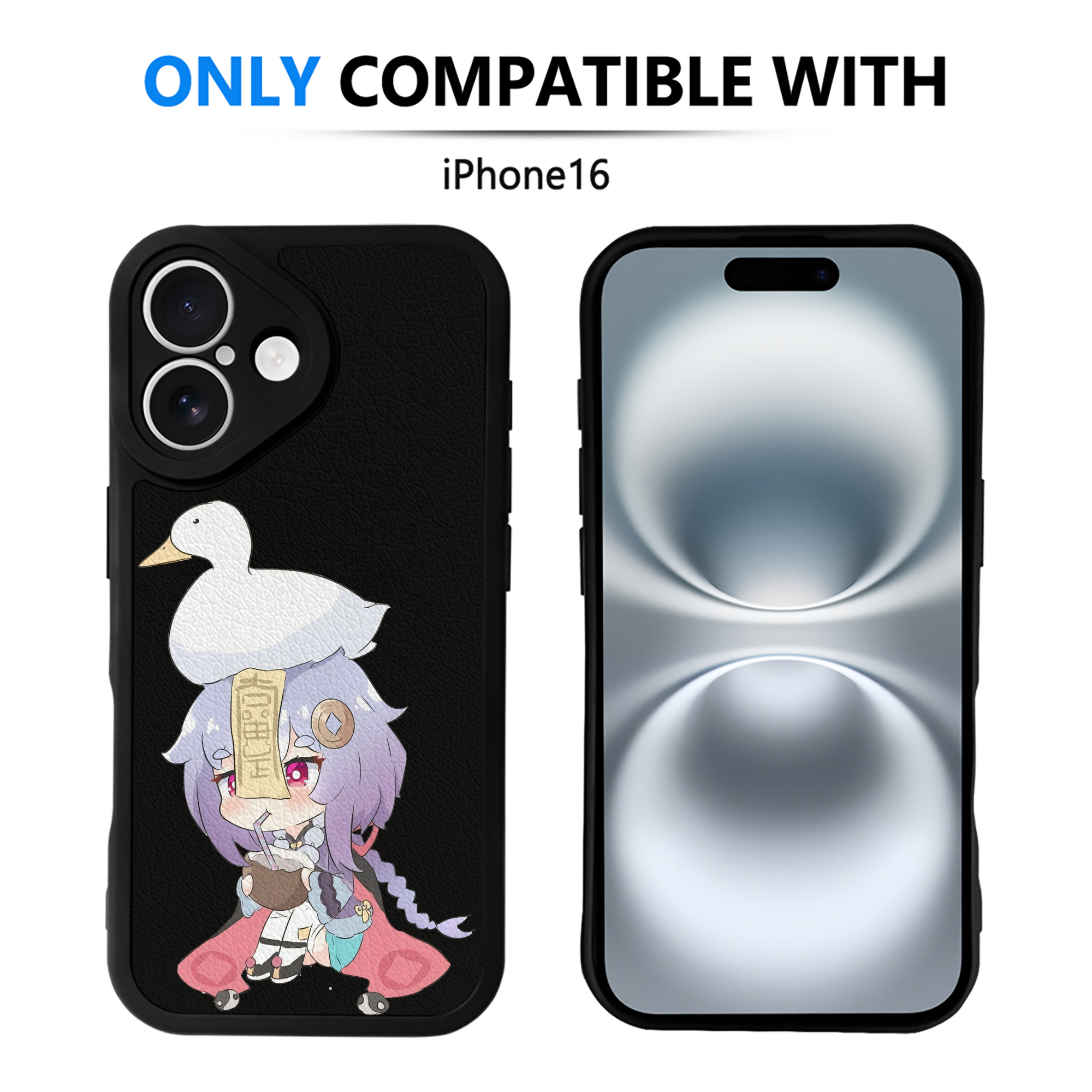 げんし神 七七 なな  genshin Nana 【iPhone 16シリーズ対応】シリコンスマホケース（レザー調） 材質：シリコン